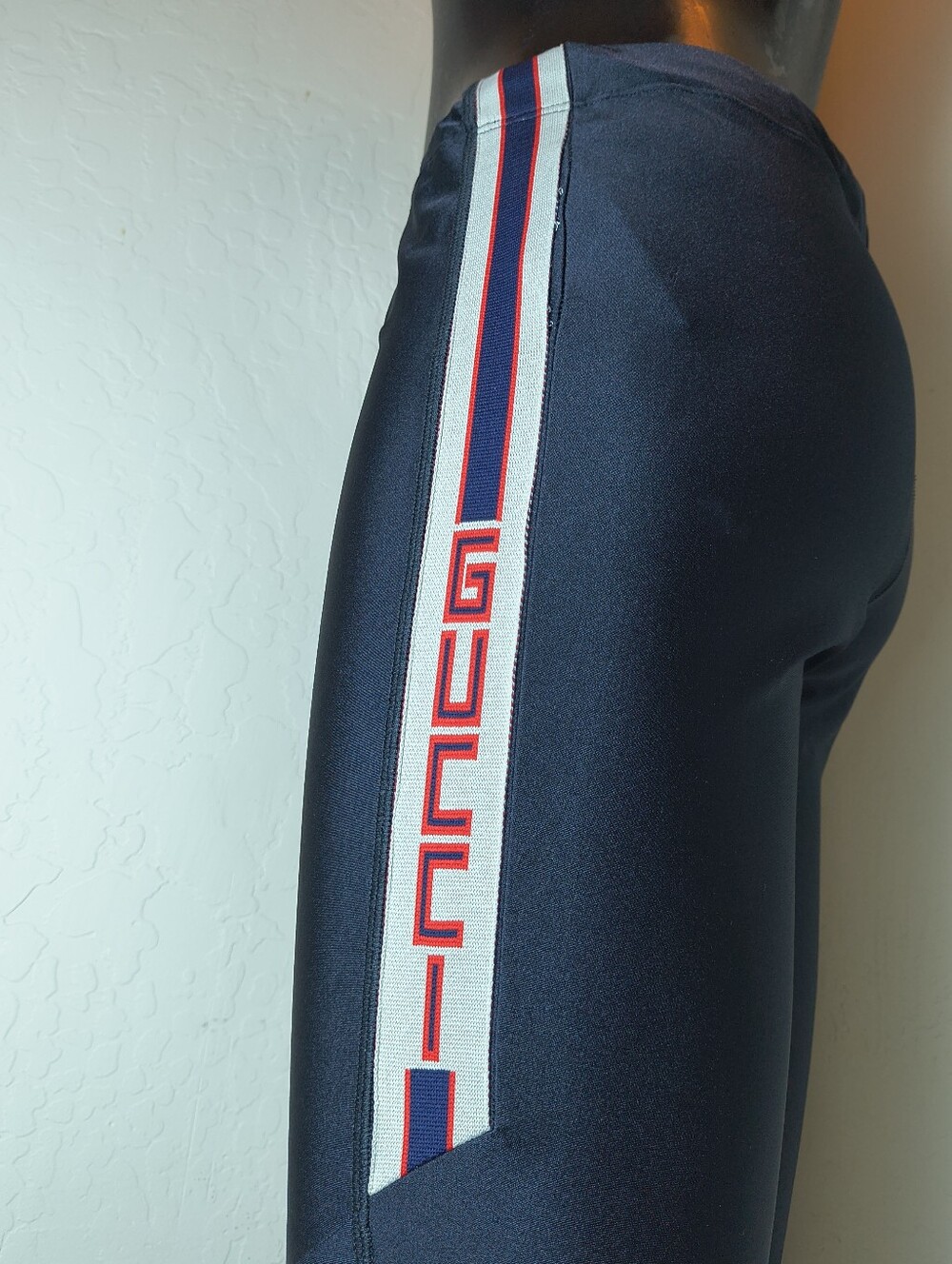 Gucci Sport Woven Logo Black Spandex Elastic Waist Stretchy Legging Pants Sz. XS - Picture 4 of 11